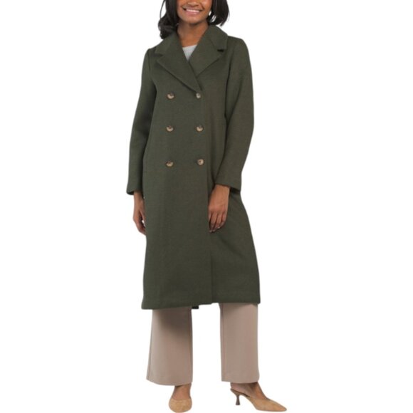 HOUSE OF HARLOW 1960 Wool Blend Button Down Coat With Scarf - Picture 3 of 4